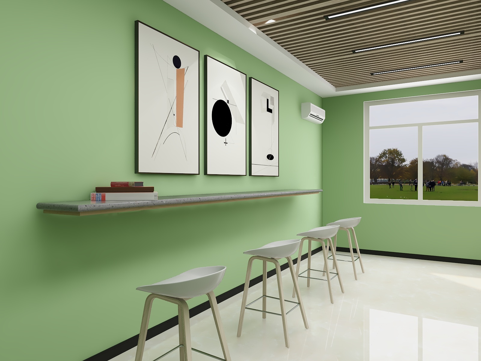 kkbby-图书室书吧-装修设计方案