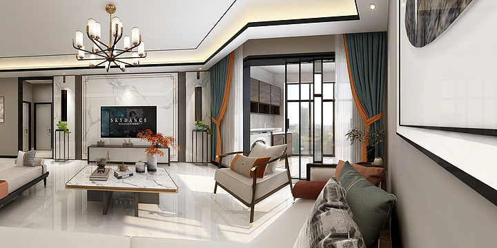 吴渊-当代成10#115M²新中式-装修设计方案