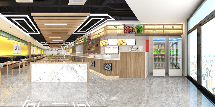 主案设计师朱晨-餐饮三勺辣子牛肉面-西安-装修设计方案