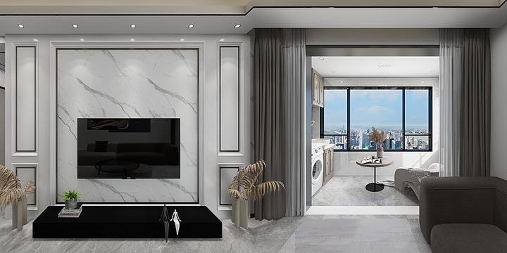 云一木设计李飞-黑白灰·现代-装修设计方案