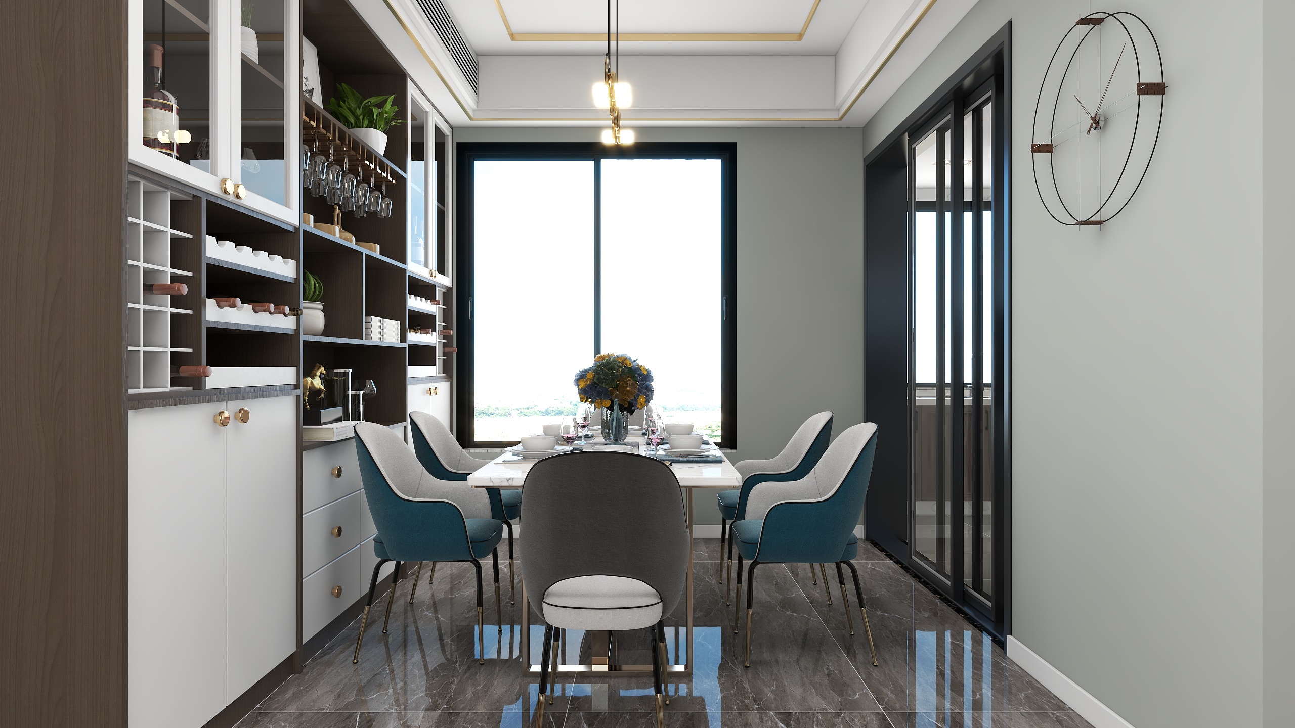 巫恩平-《玺悦》–130㎡轻奢顶跃装修效果图