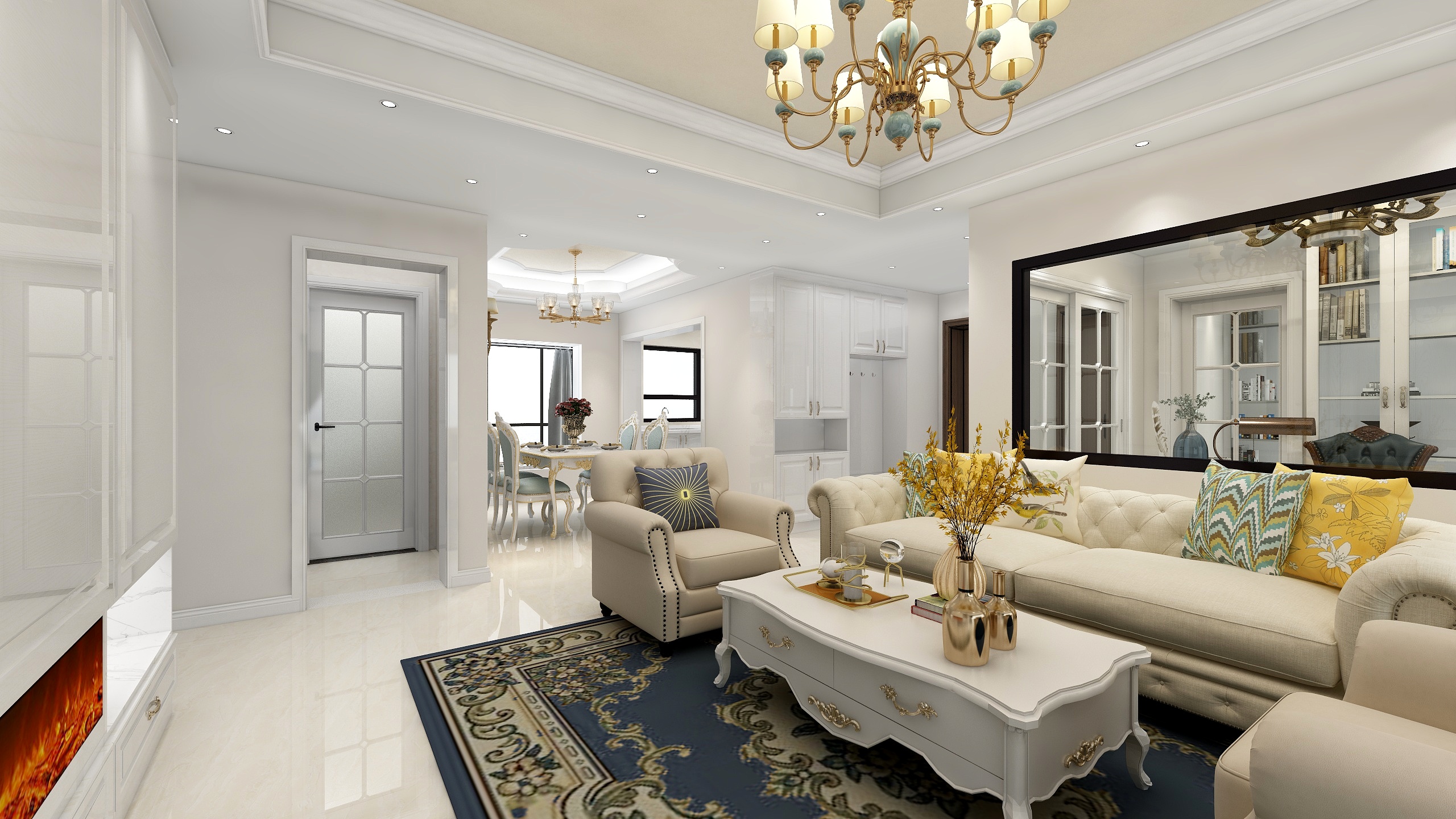 羌志慧-现代美式-装修设计方案