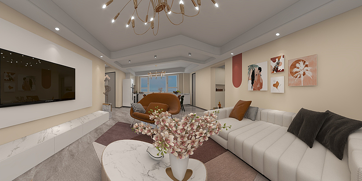 Ms张张-暖山国际-装修设计方案