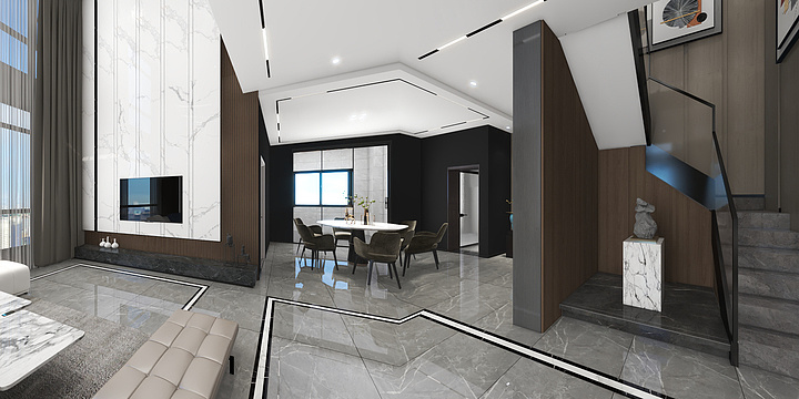 邦哥团队工作室-2层别墅户型-装修设计方案