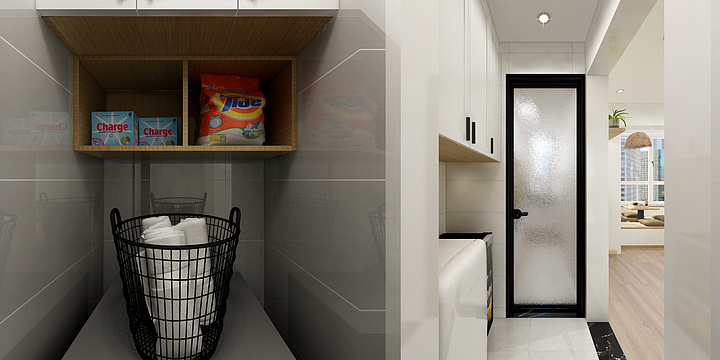 设计416-香港公寓原木风-装修设计方案