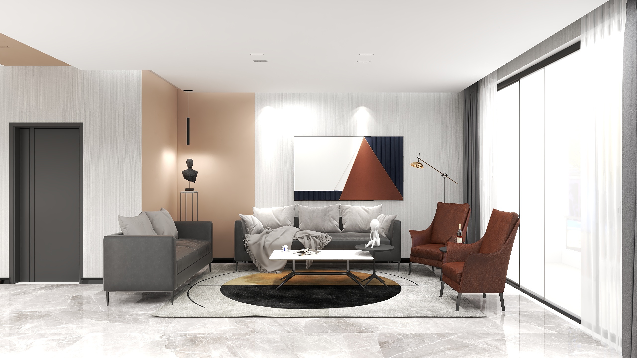 妤vtdT-碧涛阁三室两厅双卫200平米超大花园露台-装修设计方案