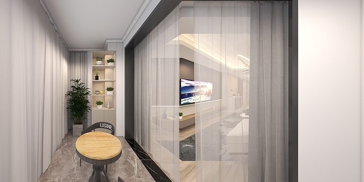 TBB888-亚新海棠公馆1-1-1204160m²-装修设计方案