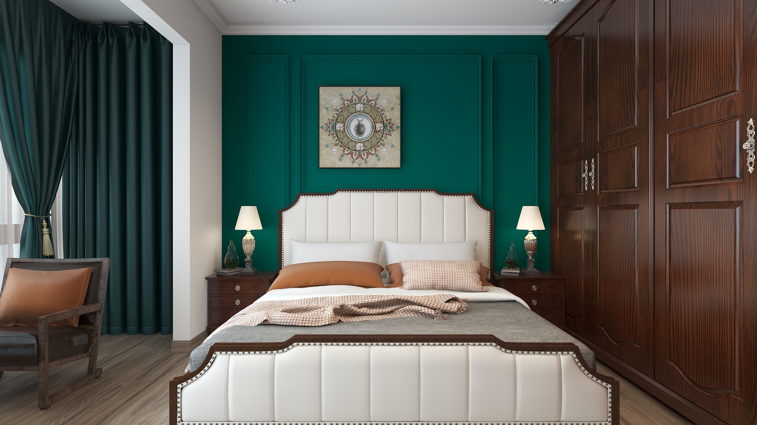 设计师秦思玮-经典美式-装修设计方案