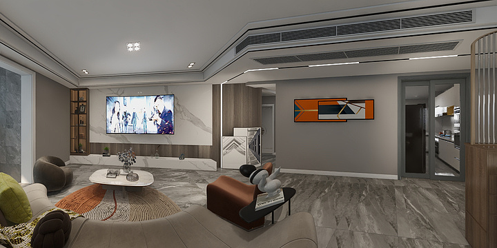 大足全案装修设计-国兴18-1-2-2现代风（棠城装饰）-装修设计方案