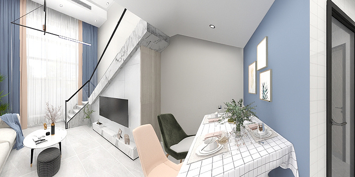 星空异蓝-LOFT公寓②-二楼-装修设计方案