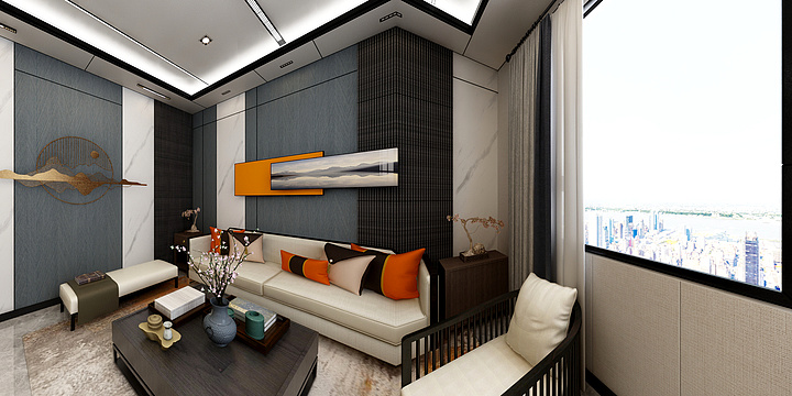 室内设计陈新伟-样板间14（OA-023）-装修设计方案