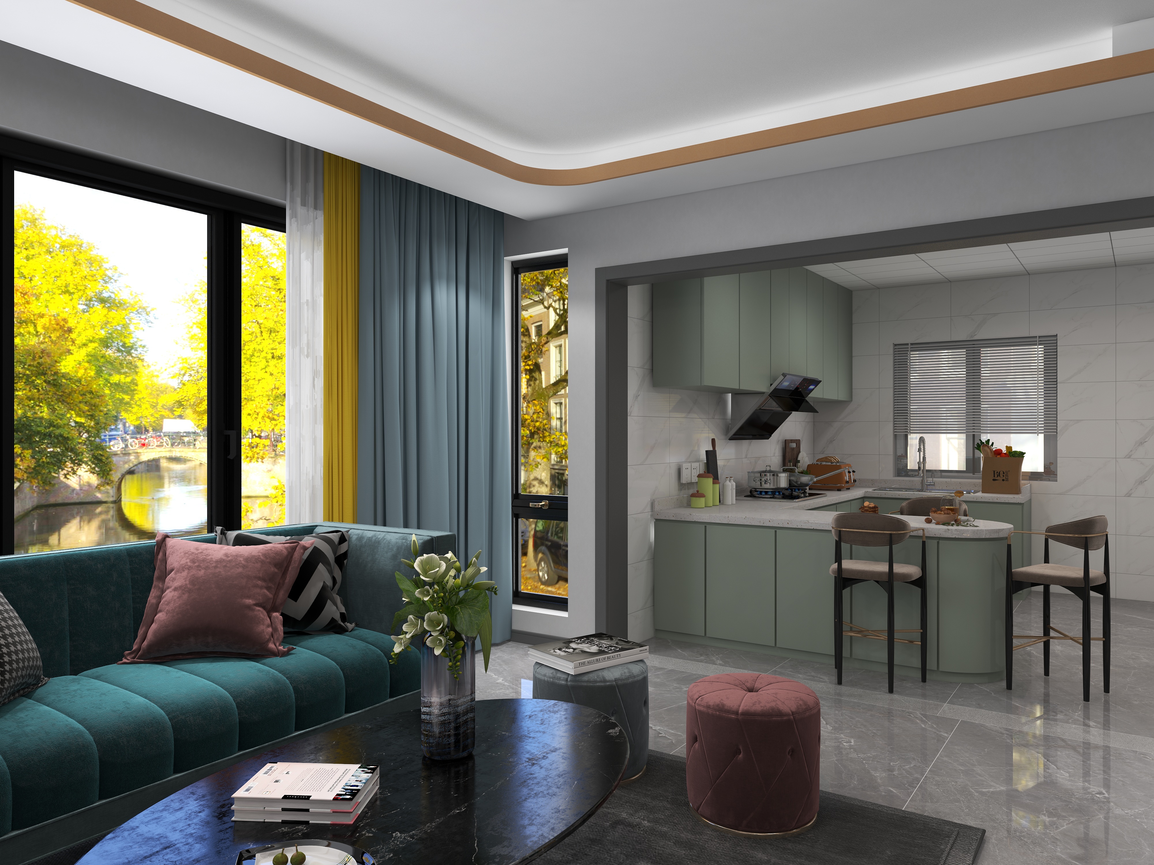 意强装饰设计工作室-瑞和园89.50㎡B户型3室2厅1卫-装修设计方案