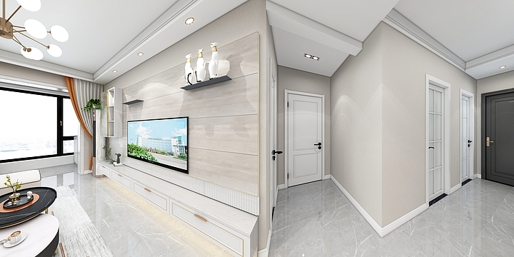 女王WYL-建业定鼎府-两室简言自在确定版-装修设计方案