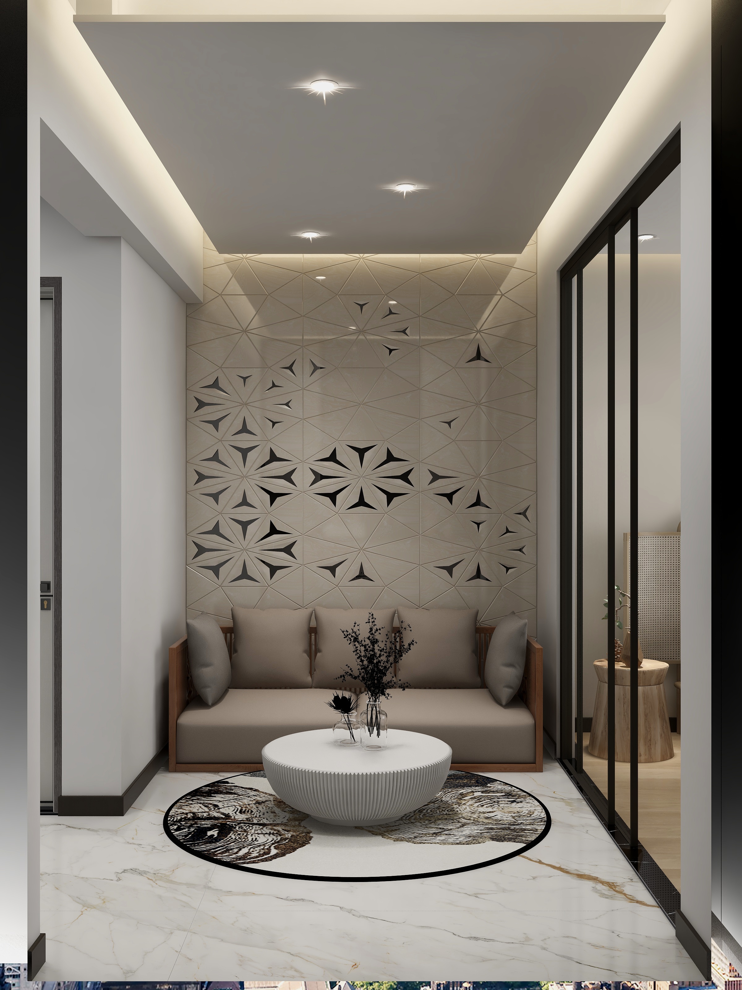 深底里-新中式单身公寓-装修设计方案