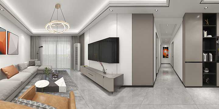 吴明慧-【现代简约】127㎡-设计-装修设计方案
