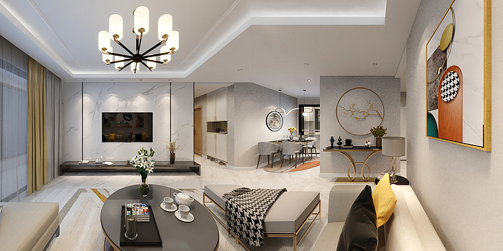 室内设计常欢喜-翰林华府-装修设计方案