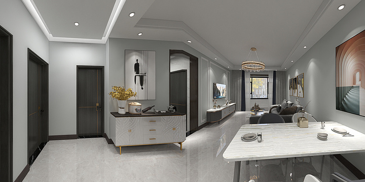 秦瑞-青年汇103平-装修设计方案