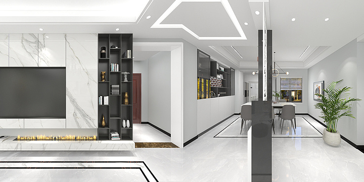 设计师陈志国-宝昌公园里（现代风格精装修）-装修设计方案