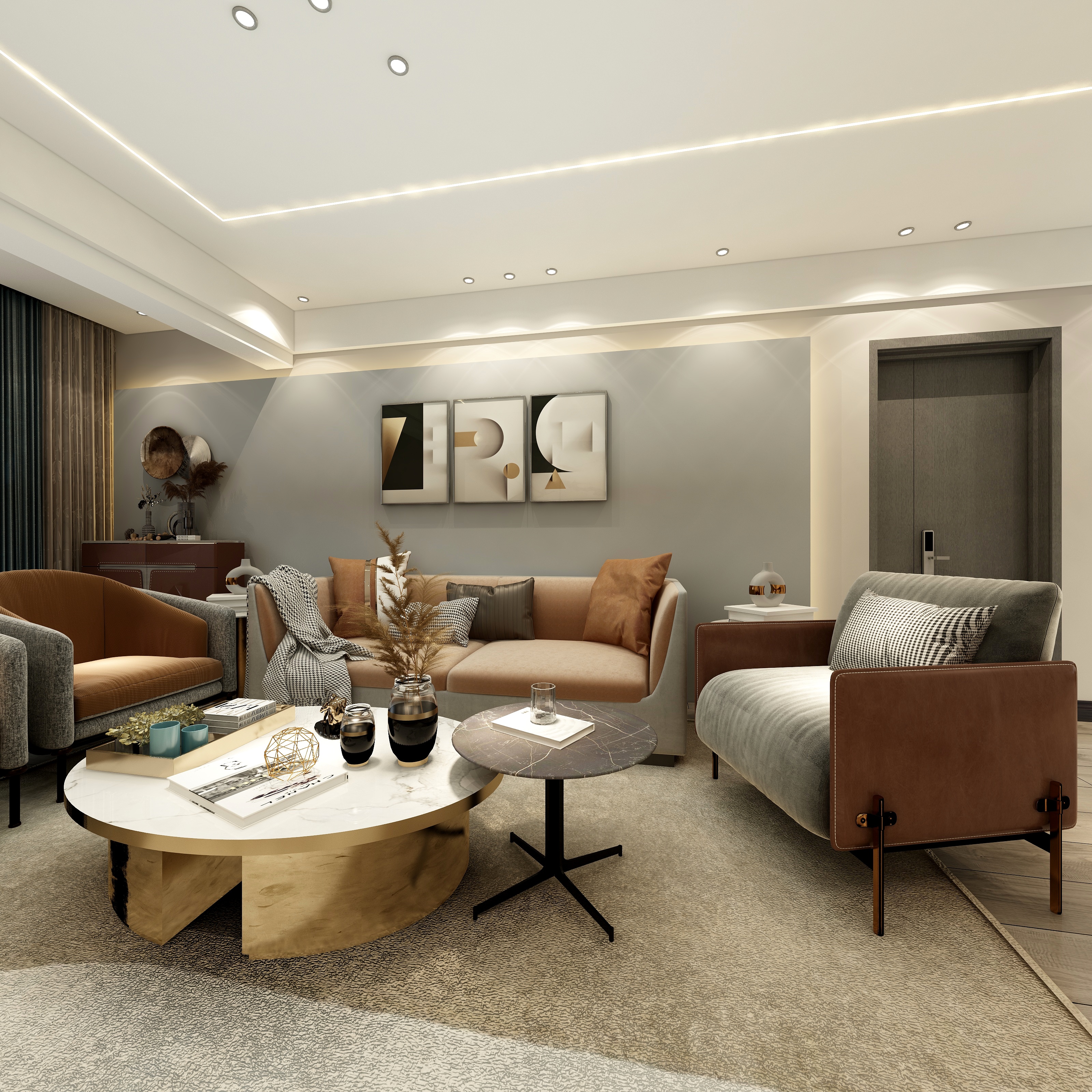 D空间设计事务所-洛克小镇—混搭轻奢-装修设计方案