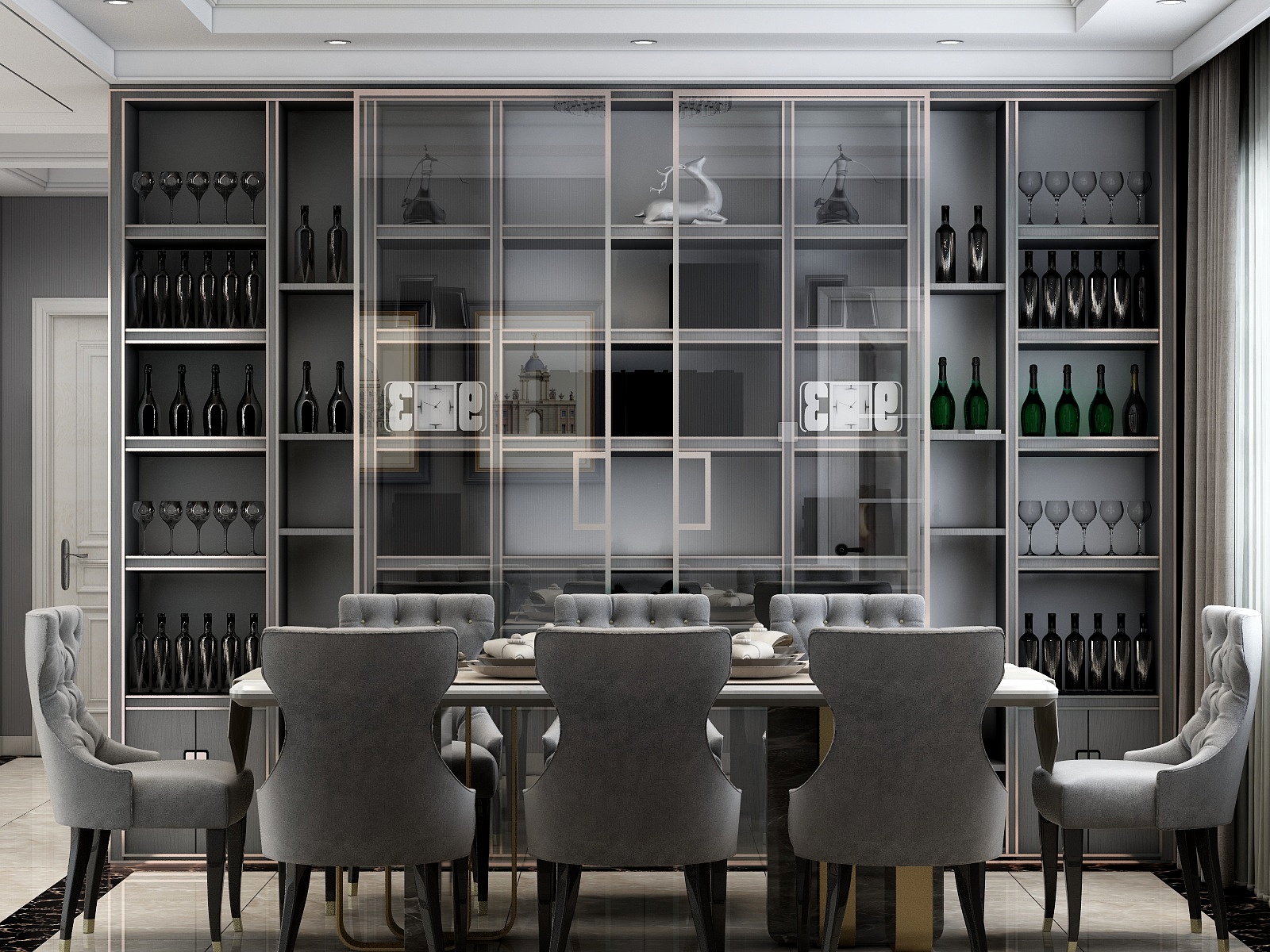 亚子设计姜迪-低调华丽：89㎡美式轻奢-装修设计方案