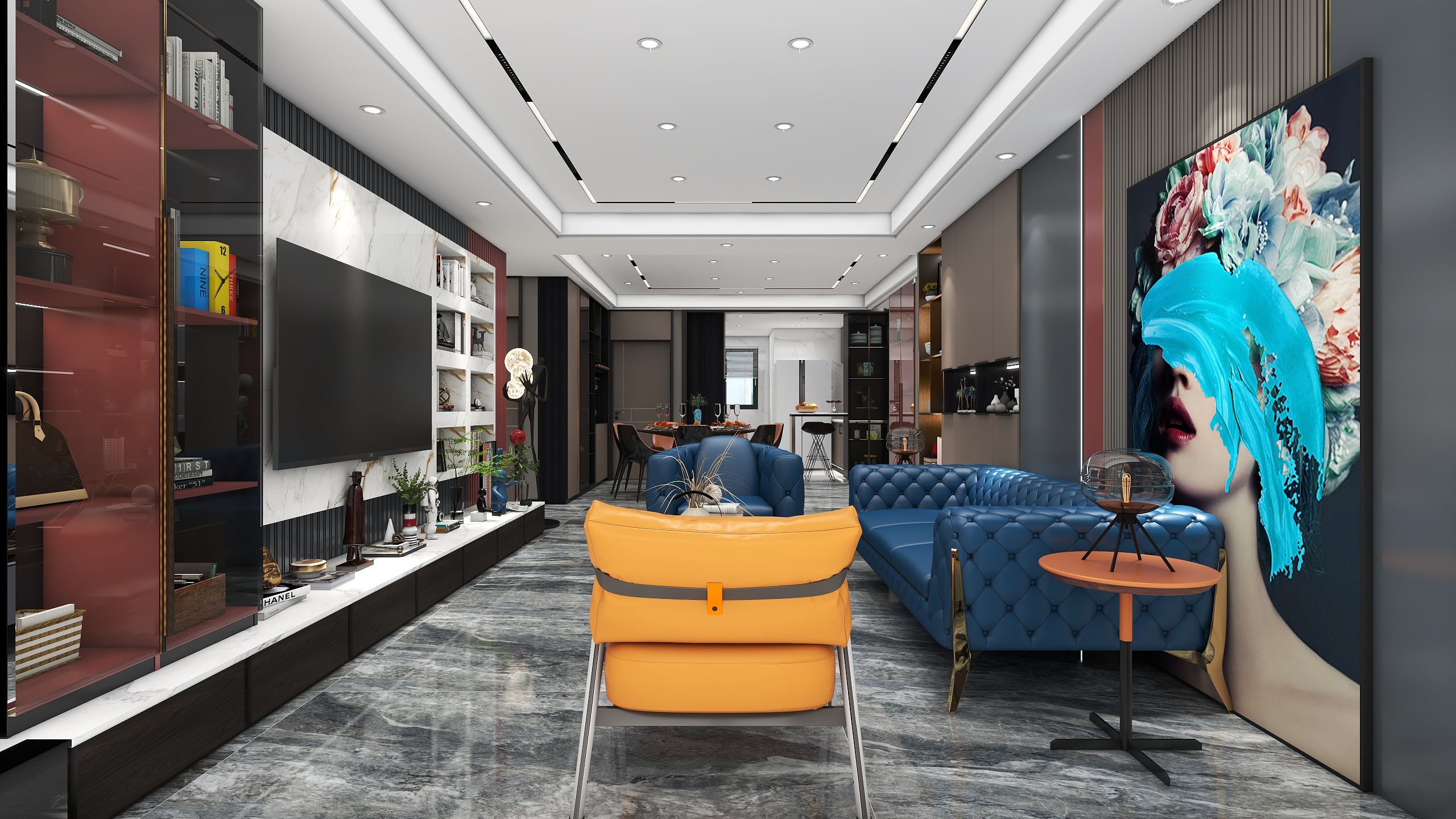 天v罪-四房户型轻奢设计-装修设计方案