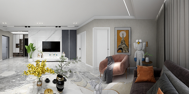 设计师王华-富康新城3号楼1单元3层西户-装修设计方案