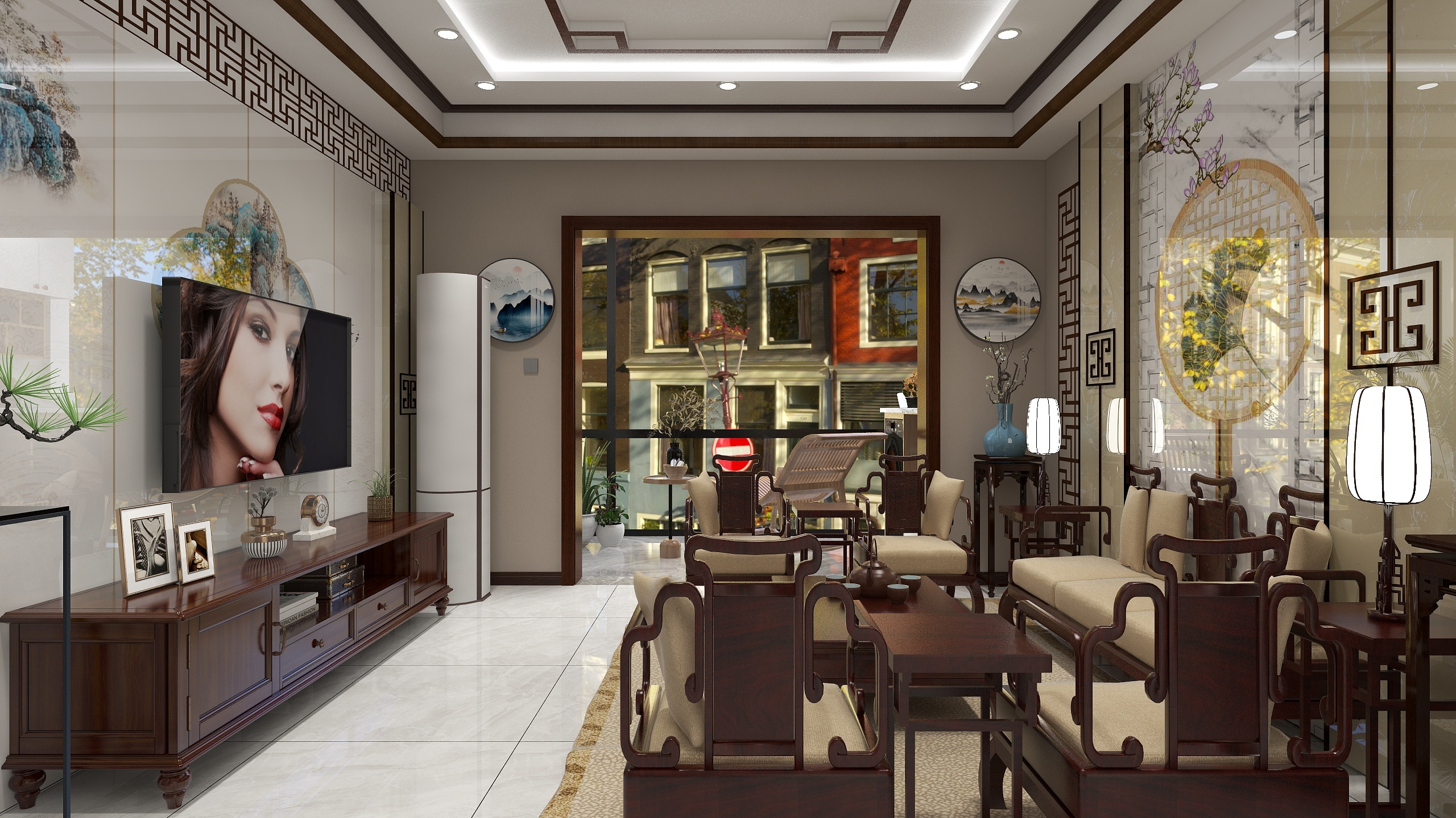 菩萨羊驼-122方喜来登三居装修效果图