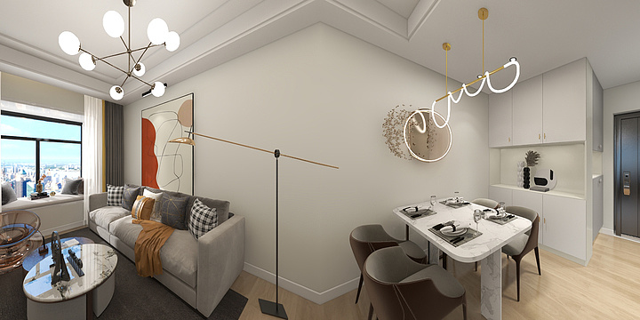 你好洋气-孔雀城15-装修设计方案