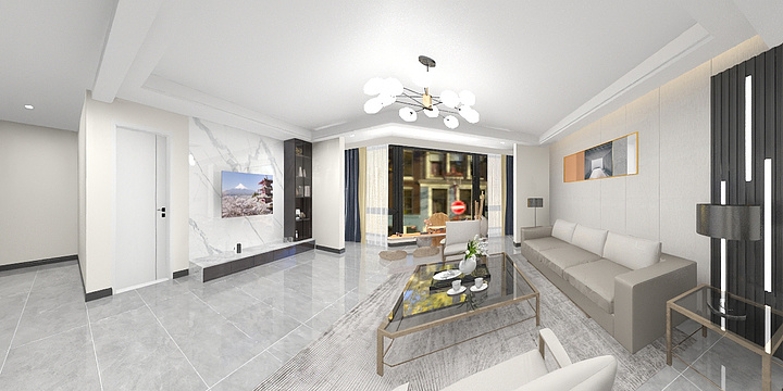 荷莲小叶室内设计-193㎡5室-装修设计方案