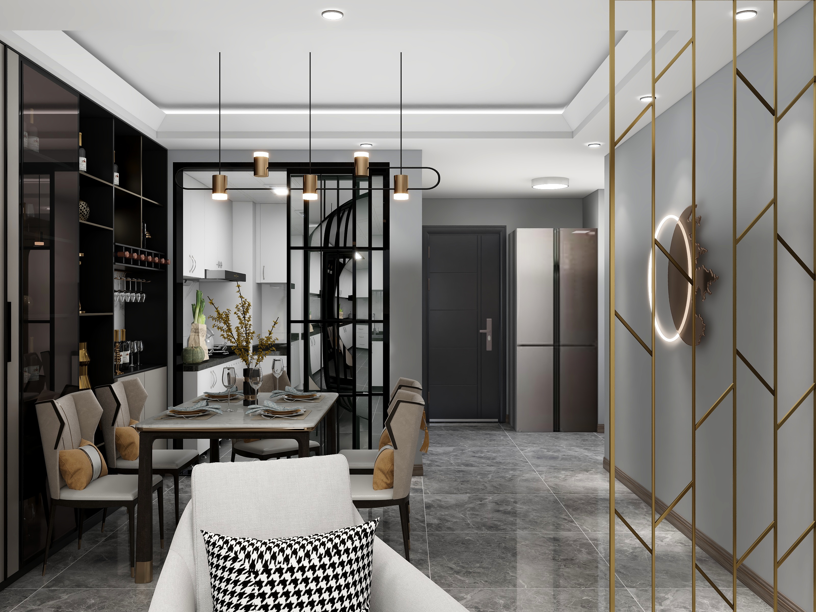 林哲-现代轻奢装修效果图