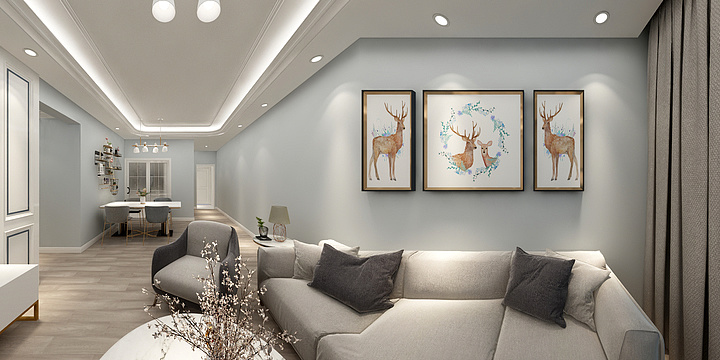 宇屹定制-96㎡3室-装修设计方案