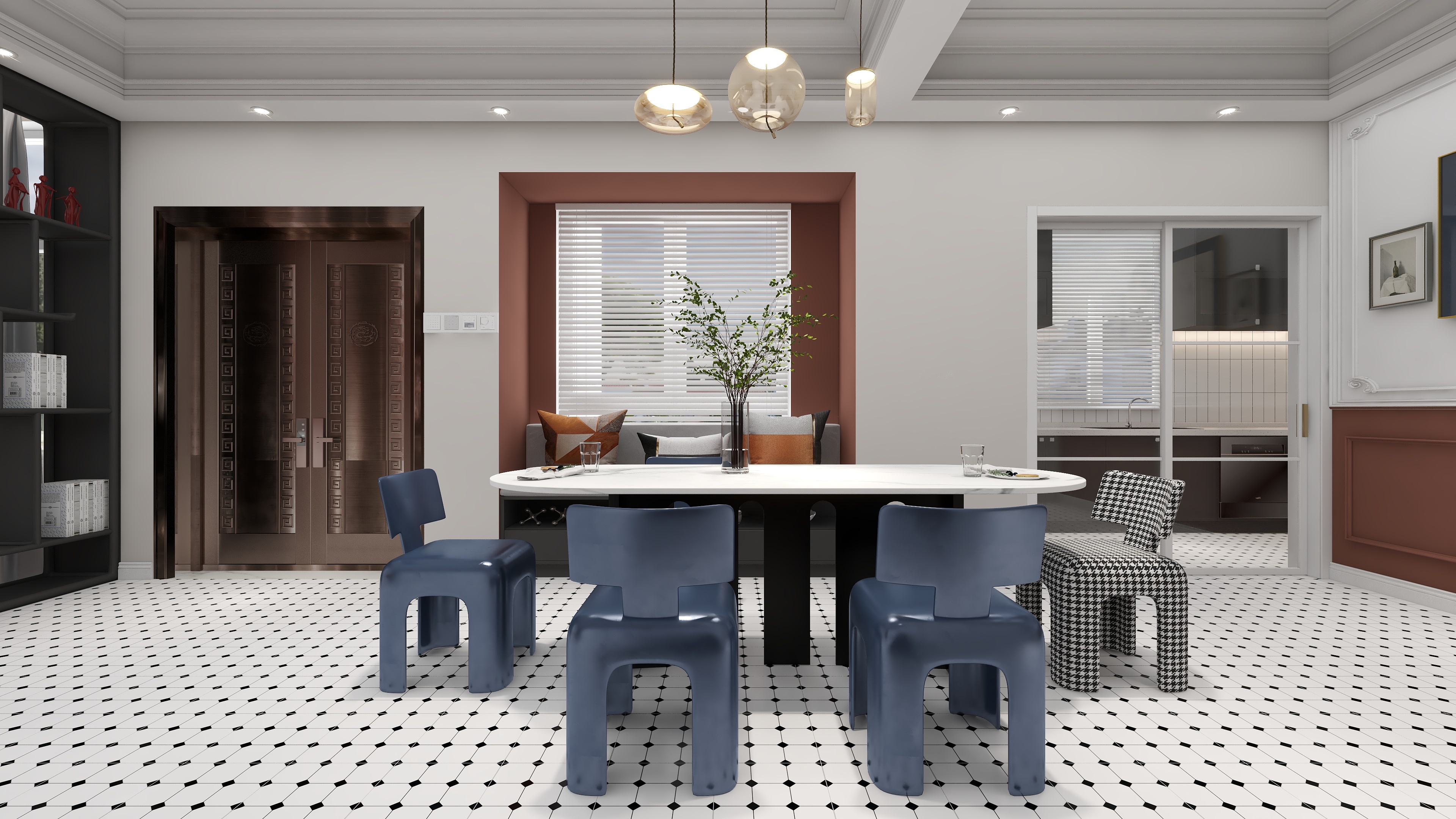 设计师丨胡月平-混搭125㎡2室装修效果图