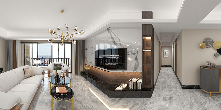 佛山柏胜家具工厂-6.1-C户型-方案三-装修设计方案