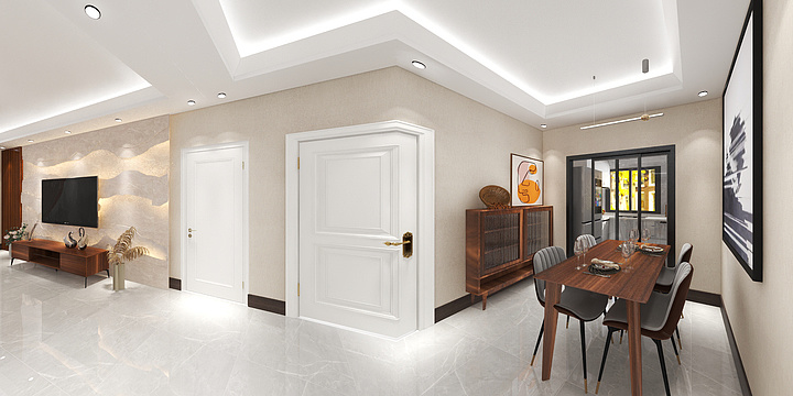 千成设计装饰-舜6号楼G户型（东户）-装修设计方案