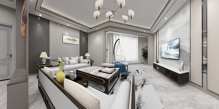 荣堋凯-水逸兰庭b1酷家乐-装修设计方案