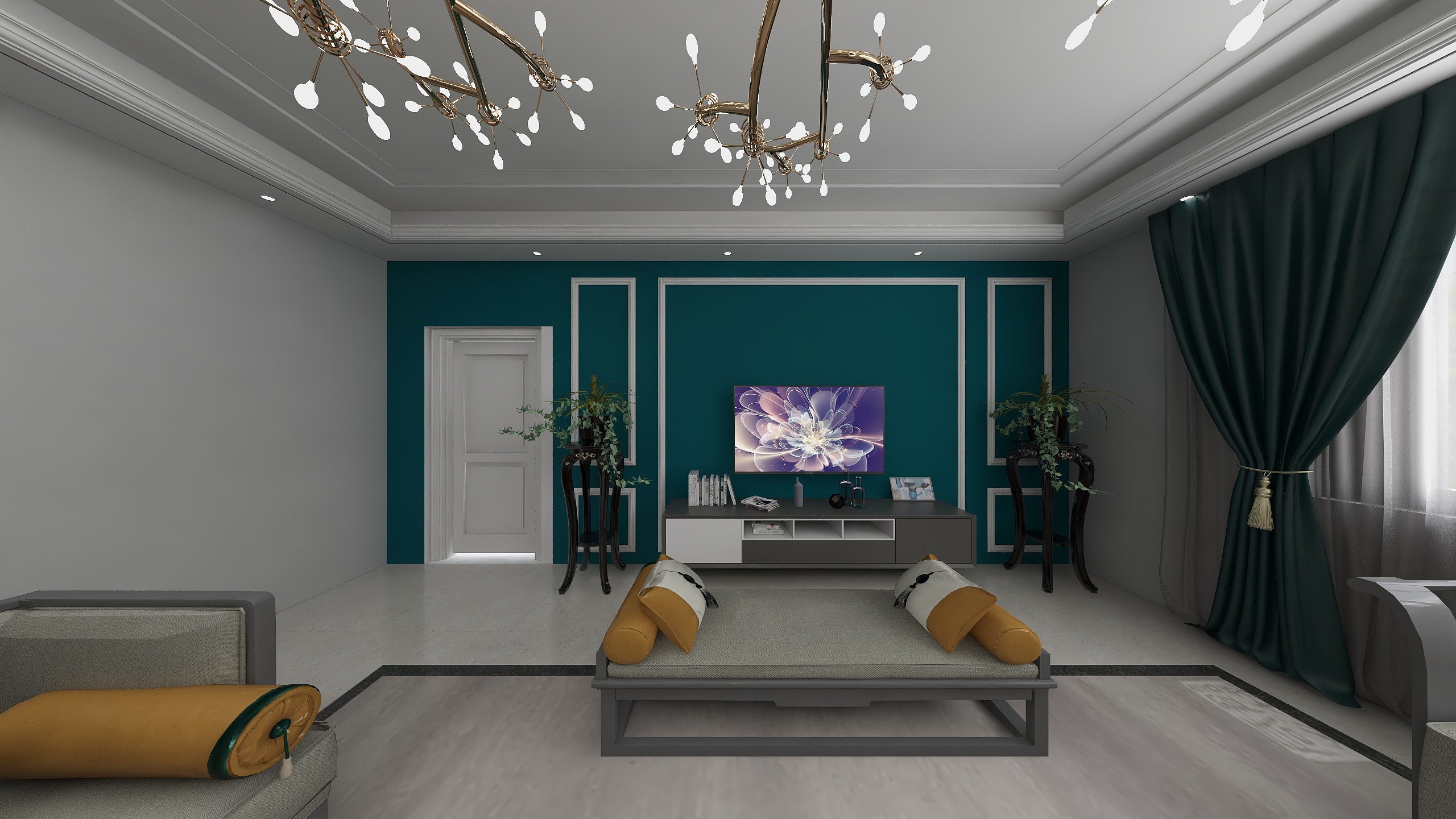 多乐士河南淮滨-桂花社区现代符继延-主卧-装修设计方案