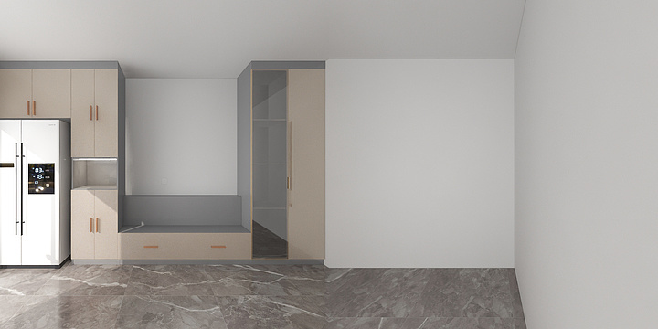 欧格橱柜-九江公寓餐边柜-装修设计方案