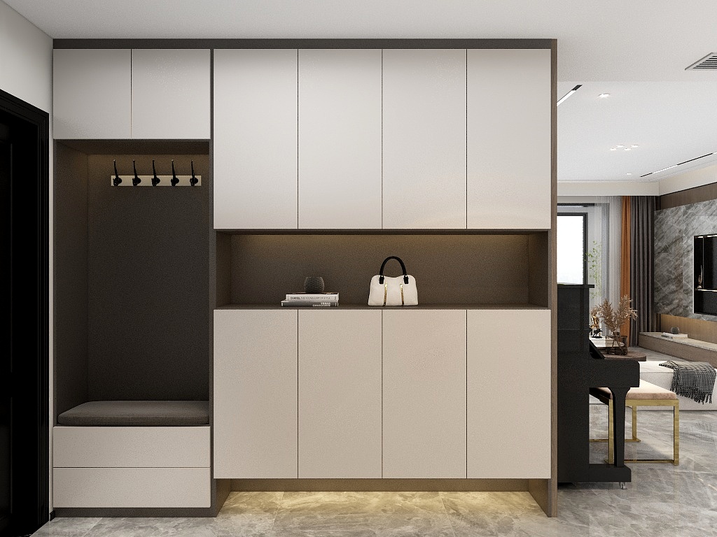 壹贰叁空间设计-公园首府高层边户-装修设计方案