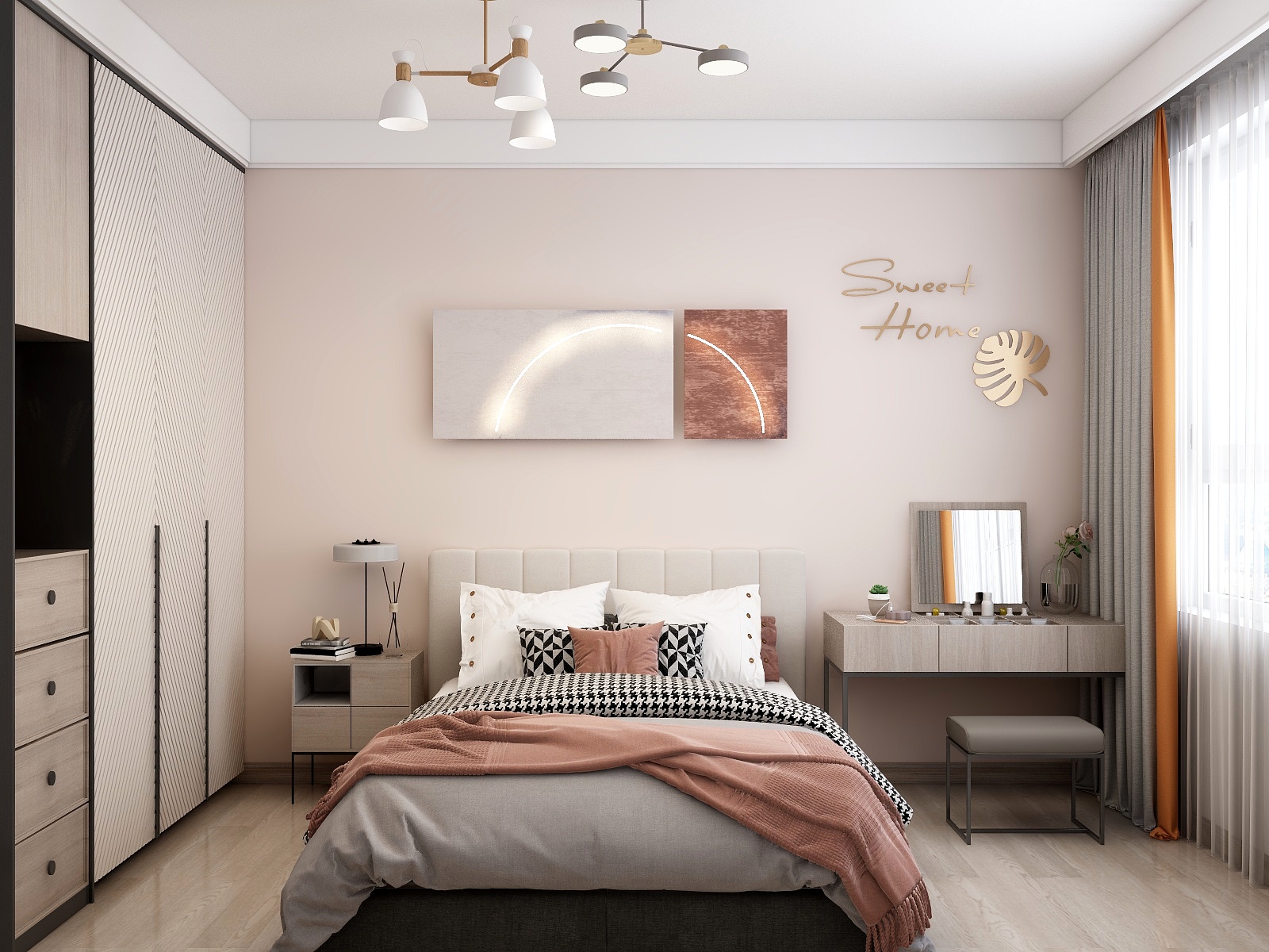 宗小华-德信海德公园83.00㎡A2’3室2厅1卫1厨-装修设计方案