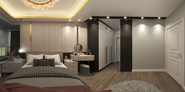 Monkey孙丽亚-九宜城10-1604何美女现代轻奢-装修设计方案