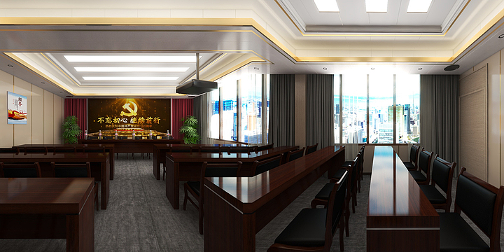 设计师-李尾巴-孙家会议室-装修设计方案