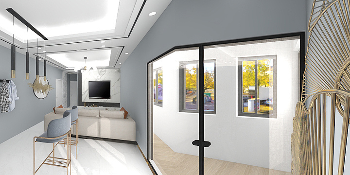 祥和容声-瑞和园89.50㎡B户型3室2厅1卫-装修设计方案