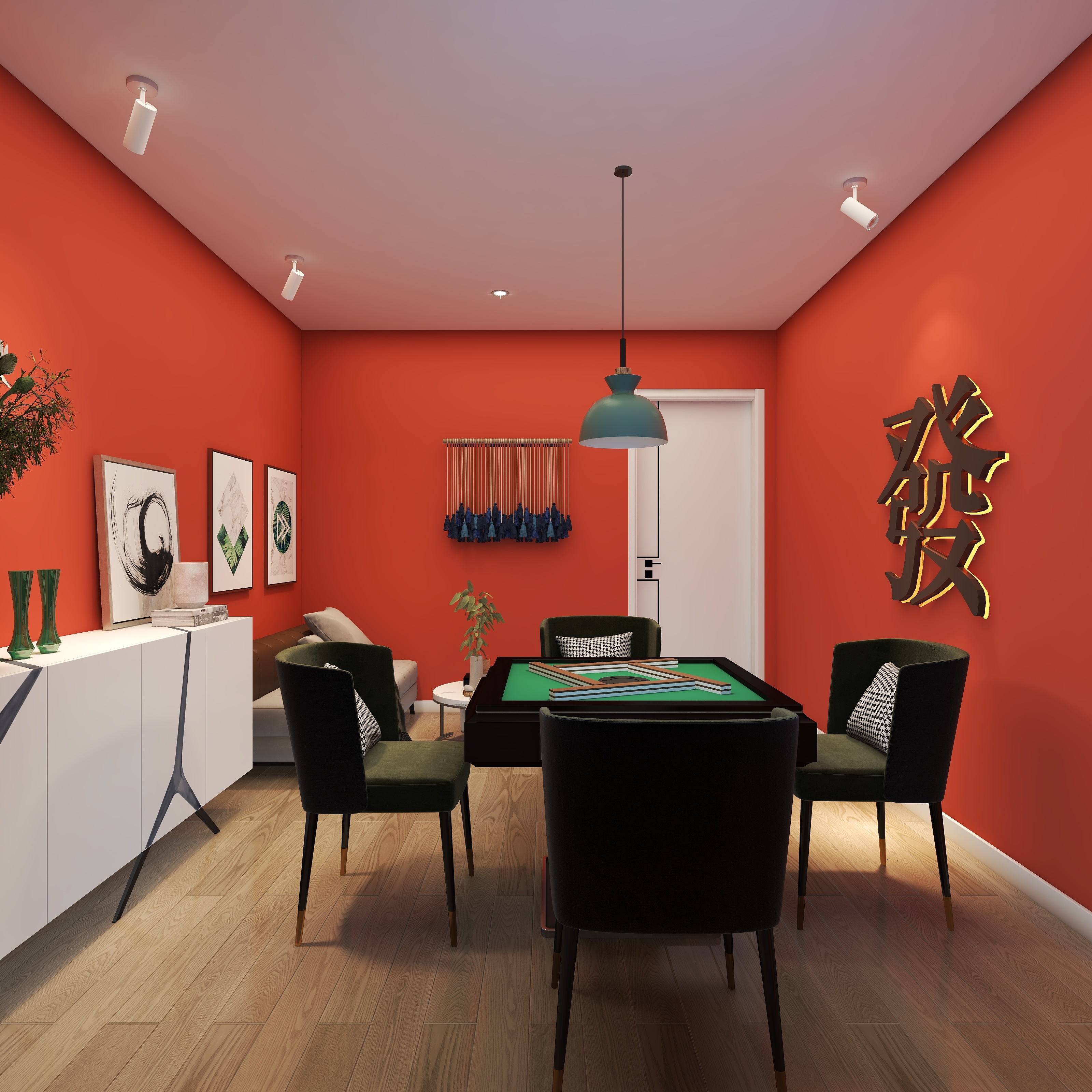 布鲁LTwcNFwP-棋牌室装修效果图