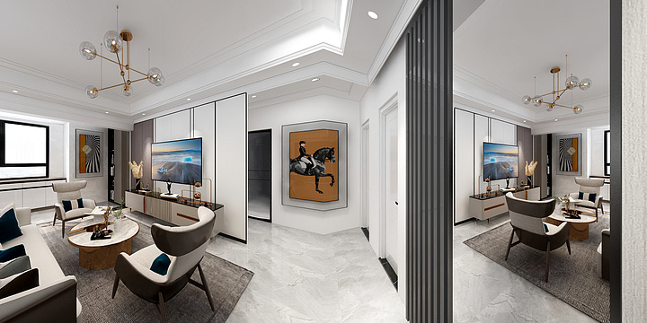 爱米伦装饰-荣耀新城-装修设计方案