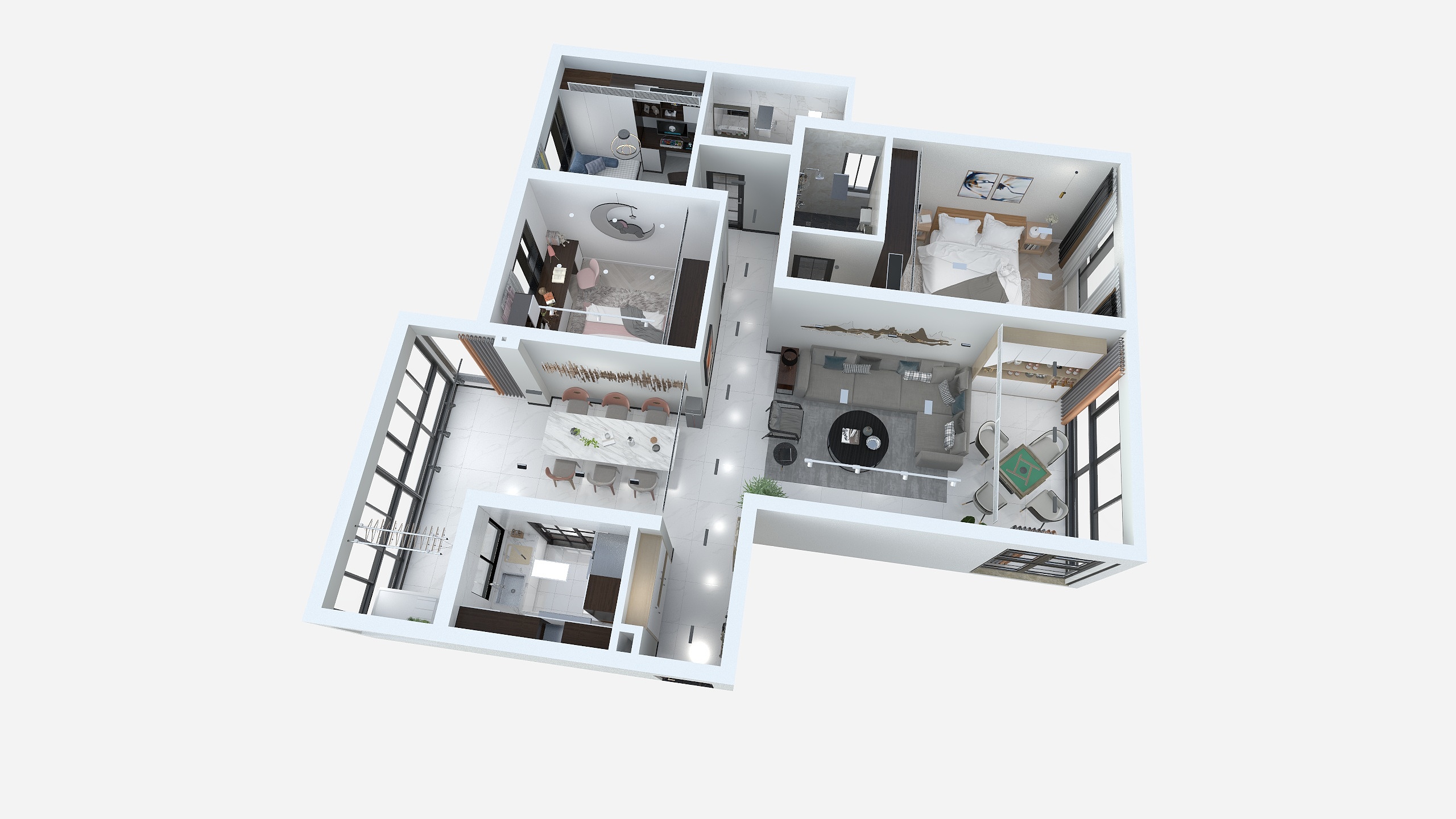 设计赵壹-长虹天樾6-1-301雅居方案-装修设计方案