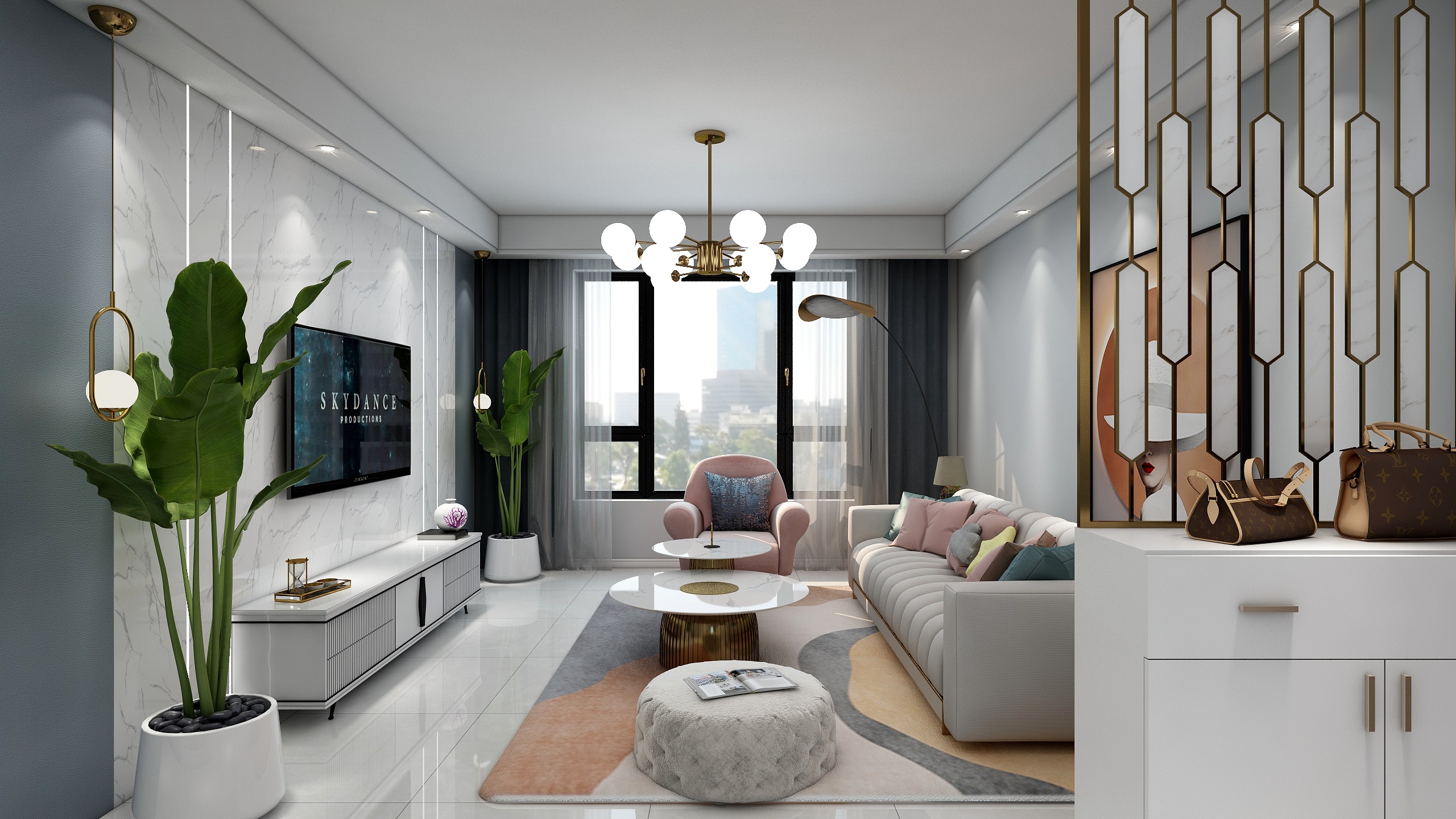 设计师梁晨-万景上上城-装修设计方案