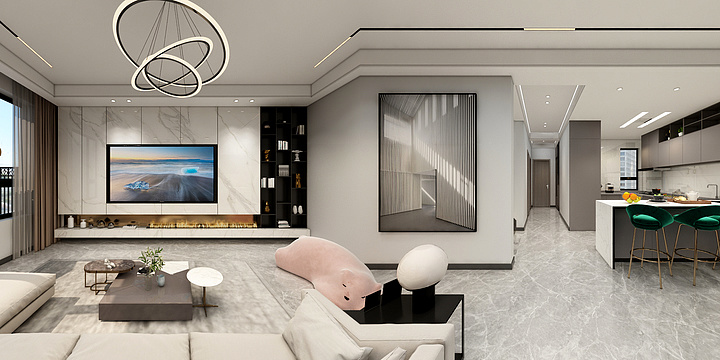 王强15009618853W-万科翡翠公园-6月16日改-装修设计方案