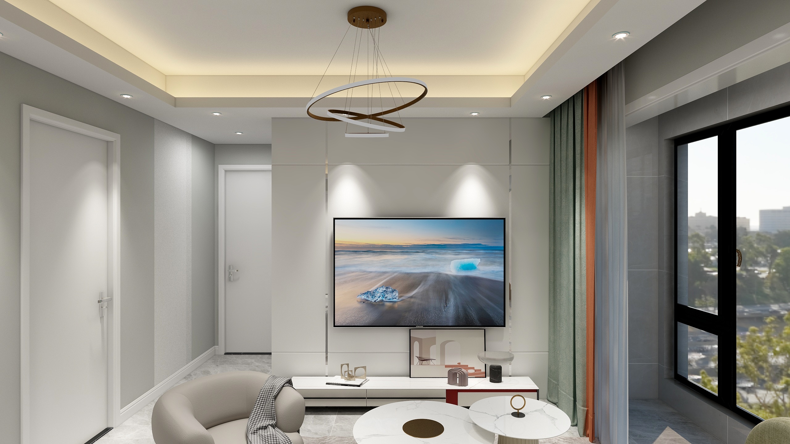 三棵树设VCRO-瑞和园89.50㎡B户型3室2厅1卫-装修设计方案