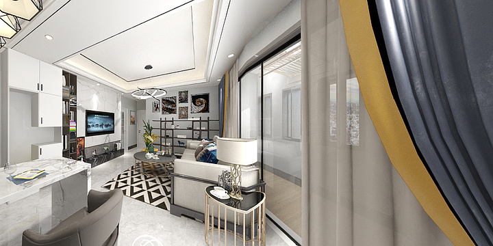 爱开小差的阳-瑞和园89.50㎡B户型3室2厅1卫-装修设计方案