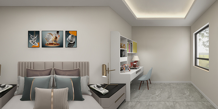 设计师顾银银-淮阳美林半岛高层中户型-装修设计方案